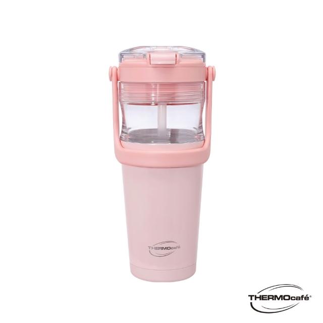 【THERMOcafe 凱菲】雙層真空保溫陶瓷塗層快拆隨手瓶620ml(TCDB-700S)