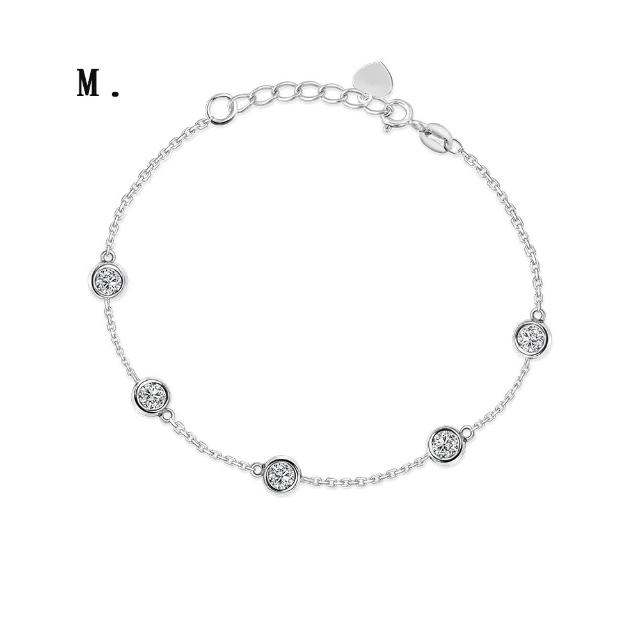 【IS DIAMOND】買一送一 50分 極美D色 滿鑽鑽石項鍊/手鍊/耳環 任選 馬蹄 十字(培育鑽石) 送天然珍珠手鍊