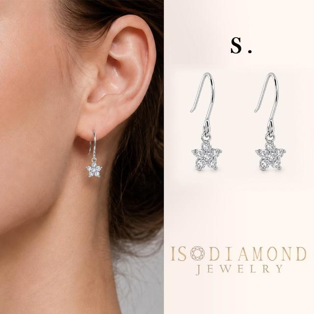 【IS DIAMOND】買一送一 50分 極美D色 滿鑽鑽石項鍊/手鍊/耳環 任選 馬蹄 十字(培育鑽石) 送天然珍珠手鍊