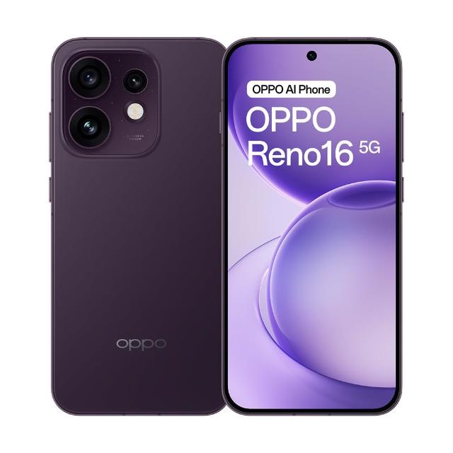 電子泡泡鏡組【OPPO】Reno16 5G 6.32吋(12G/256G/Snapdragon7Gen4/5000萬照相畫素)
