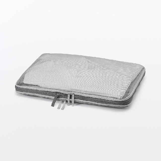【MUJI 無印良品】再生聚酯纖維分類收納袋.壓縮型/L 約35×47×10 cm