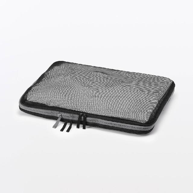 【MUJI 無印良品】再生聚酯纖維分類收納袋.壓縮型/L 約35×47×10 cm
