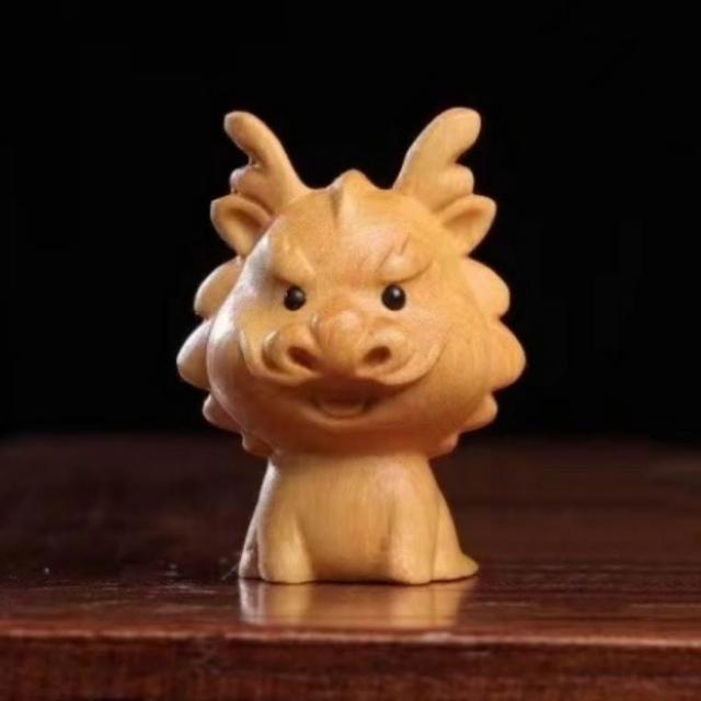 【LEEHER】可愛/老虎/擺飾/小飾品/擺件/十二生肖/送禮/金檀木/配件/桌面裝飾/兔子