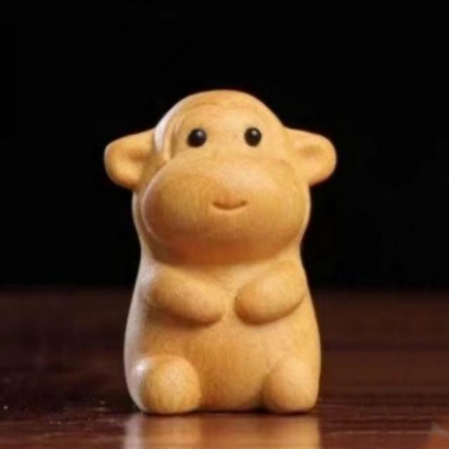 【LEEHER】可愛/老虎/擺飾/小飾品/擺件/十二生肖/送禮/金檀木/配件/桌面裝飾/兔子