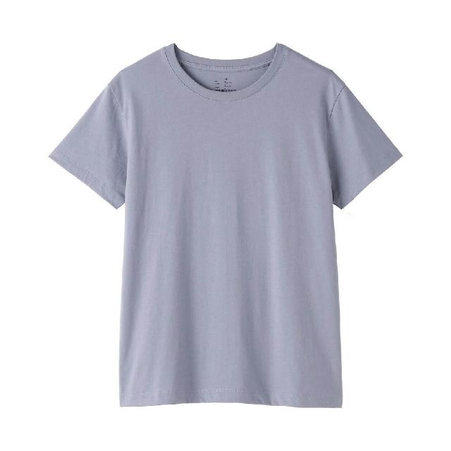 【MUJI 無印良品】女天竺圓領短袖T恤(白色/黑色/磚紅/淺黃/薰衣草紫/黑橫紋/黑紋樣/粉紅紋樣/灰棕紋樣)