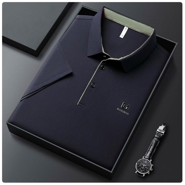【巴黎精品】買一送一 現貨限搶 男POLO衫高爾夫球衫夏季冰絲涼感速乾短袖上衣(父親節送禮精選禮物b7a2)