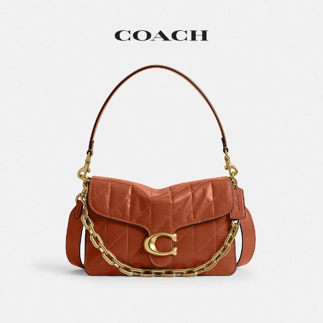 【COACH】蔻馳官方直營 CHAIN TABBY絎縫鏈條單肩包-多色任選(CAF55)