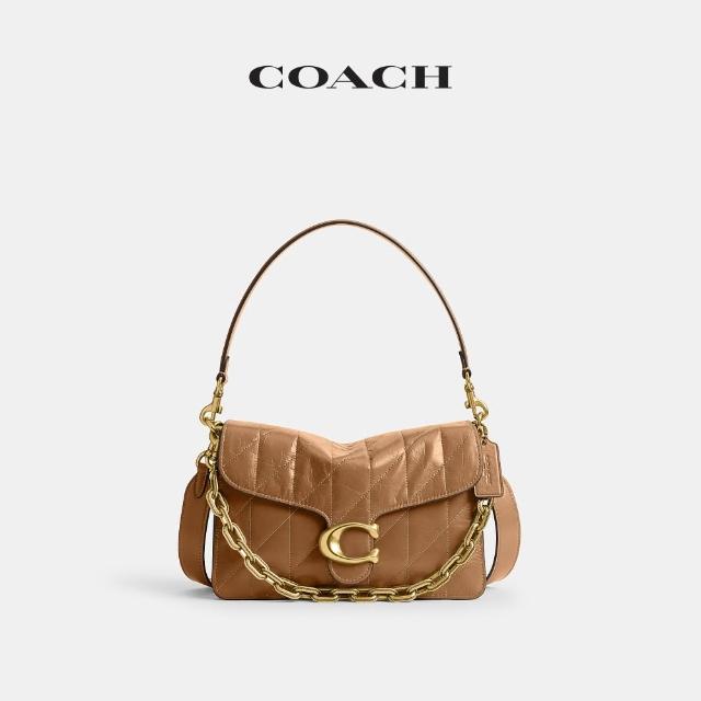 【COACH】蔻馳官方直營 CHAIN TABBY絎縫鏈條單肩包-多色任選(CAF55)