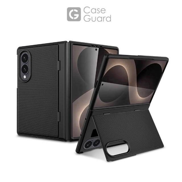 【CaseGuard】Samsung Galaxy Z Fold 8 翻蓋支架保護殼-黑色/粉金色/銀白色