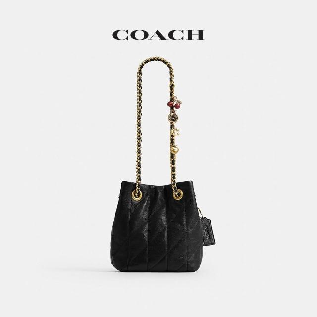 【COACH】蔻馳官方直營 JADE 絎縫細節拉繩手袋 肩背包 斜背包-多色任選(CER88/CES62)
