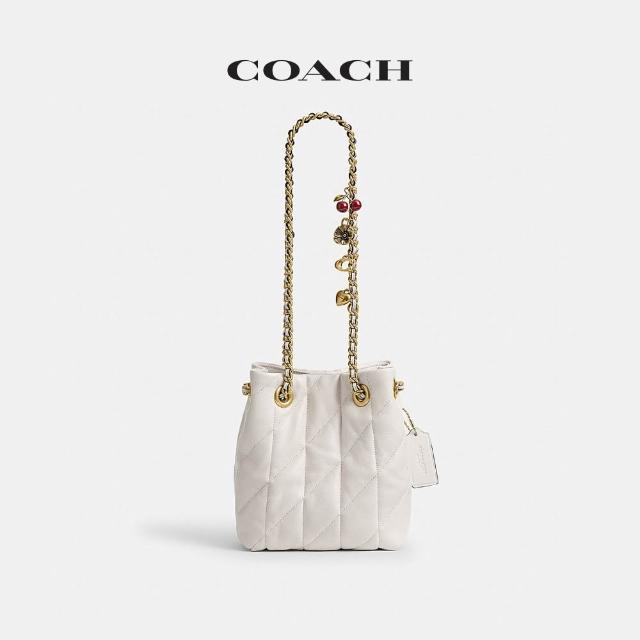 【COACH】蔻馳官方直營 JADE 絎縫細節拉繩手袋 肩背包 斜背包-多色任選(CER88/CES62)
