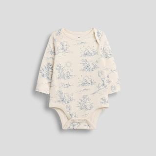 【GAP】嬰兒First Favorites有機棉小熊包屁衣-田園印花(909086)