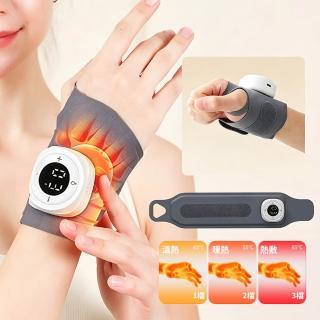 【ANTIAN】電熱保暖腱鞘震動按摩護腕帶 可調節手部護腕加熱按摩儀 電動熱敷手腕按摩儀 手腕防寒發熱帶