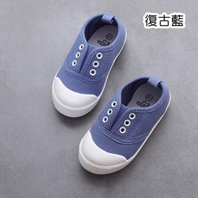 【橘魔法】兒童無鞋帶輕便帆布鞋 男童 女童 童鞋 鞋子 室內鞋 兒童布鞋 便鞋 休閒鞋 帆布鞋