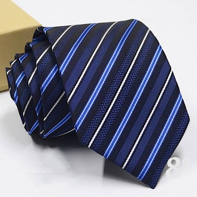 【89 zone】法式時尚氣質格子花紋 飾品 配件 商務領帶 領帶 (藍色花紋15/FC)