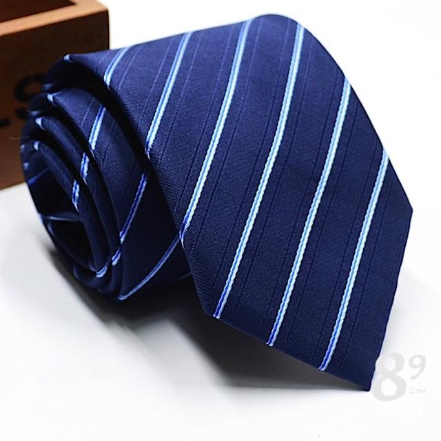 【89 zone】法式時尚氣質格子花紋 飾品 配件 商務領帶 領帶 (藍色花紋15/FC)