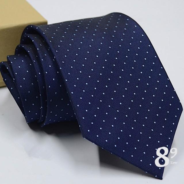 【89 zone】法式時尚氣質格子花紋 飾品 配件 商務領帶 領帶 (藍色花紋15/FC)