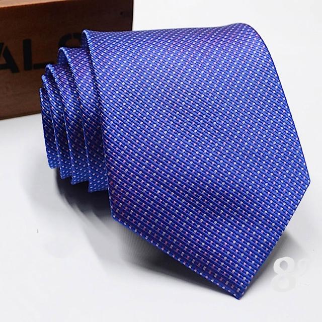 【89 zone】法式時尚氣質格子花紋 飾品 配件 商務領帶 領帶 (藍色花紋15/FC)