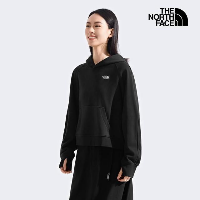 【The North Face】男女款LOGO印花長袖帽T/大學T (多色可選)