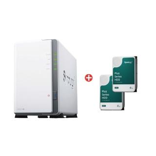 【Synology 群暉科技】搭4TB x2 ★DS223j 2Bay NAS 網路儲存伺服器(HAT3300)