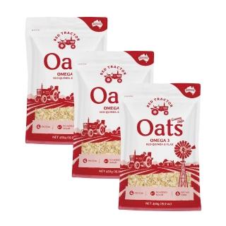 【Red Tractor】紅藜&亞麻籽omega3燕麥片(450gx3包)