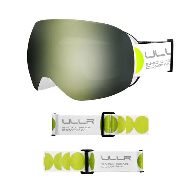 【ULLR】球面滑雪風鏡組 OTG超大鏡框 可配戴眼鏡 附雪鏡盒 台灣製造 UG-117