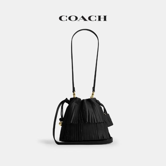 【COACH】蔻馳官方直營 FAYE 流蘇細節迷你拉繩包 斜背包 側背包 單肩包-多色任選(CFP27/CFP28)