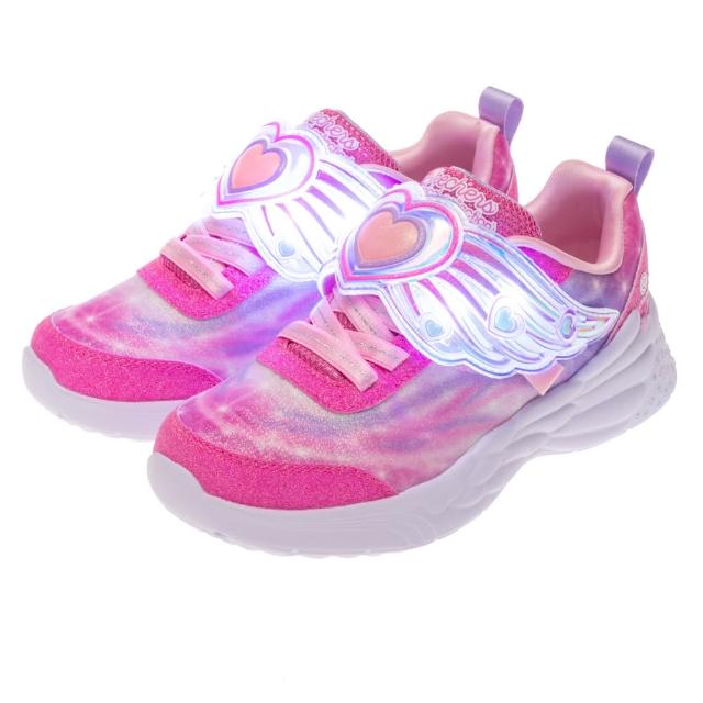 【SKECHERS】女童系列 燈鞋 運動鞋 DREAM RACER (303067LPNK)