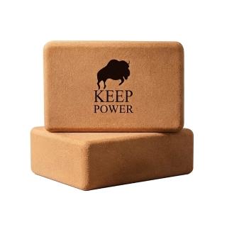 【keep power】75D軟木瑜珈磚*2入 高密度 瑜珈磚 瑜珈輔助 舞蹈練習