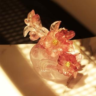 【琉璃工房】雍容裡盛放禮盒組-清水岩蘭 感謝入厝禮退休生日升遷結婚(送禮/水晶/藝術品/擺飾/禮贈/企業)