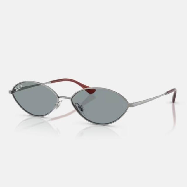 【RayBan 雷朋】Jennie同款 橢圓金屬偏光抗UV太陽眼鏡(RB3757-004/2V、921381 56、59mm)