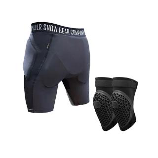 【ULLR】進階滑雪護具組 XRD防摔褲 護膝 三層防護 Cordura 舒適耐用