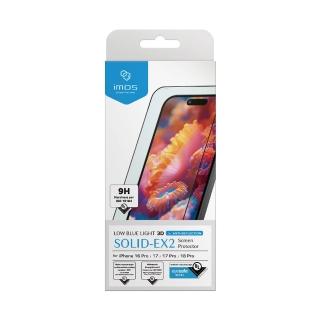 【iMos】iPhone 18 / 17 系列 RPF80+AR低反光低藍光玻璃貼 3D滿版 無影膜