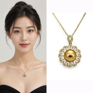 【CC Diamond】華麗 18K濃金珍珠墜飾(8.5mm)