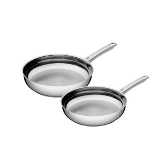 【WMF】★雙鍋組★Profi Pfannen不鏽鋼煎鍋24cm+20cm IH爐/瓦斯爐/烤箱適用