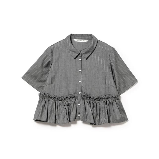 【BEAMS】官方旗艦館 Ray BEAMS / 女裝 荷葉邊下擺 短版 襯衫