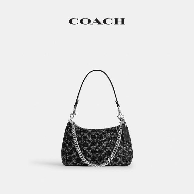 【COACH】蔻馳官方直營 TERI 絲緞面串珠/櫻桃刺繡單肩手袋 單肩包 斜背包-多款任選(CET14/CFQ27)