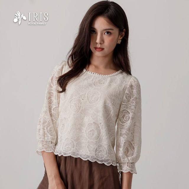【IRIS 艾莉詩】光影綻放蕾絲上衣-66103