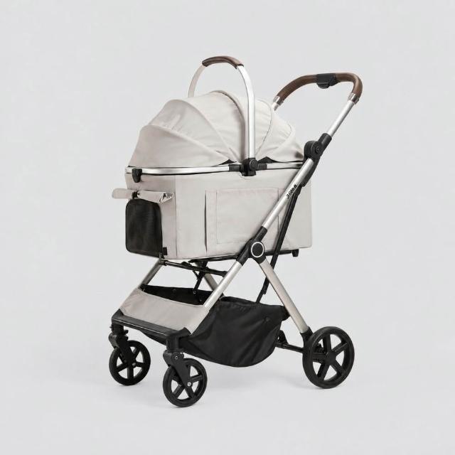 【JoPet】寵物推車 一鍵瞬收 可帶籃收車 Velo維羅 BF02