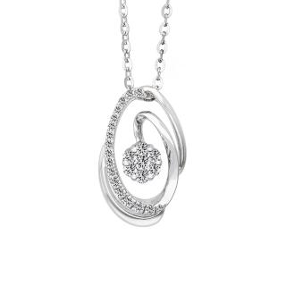【JR.L JEWELRY】18K金 韶華鑽石墜飾(天然鑽石 18K金墜飾)附純銀項鍊