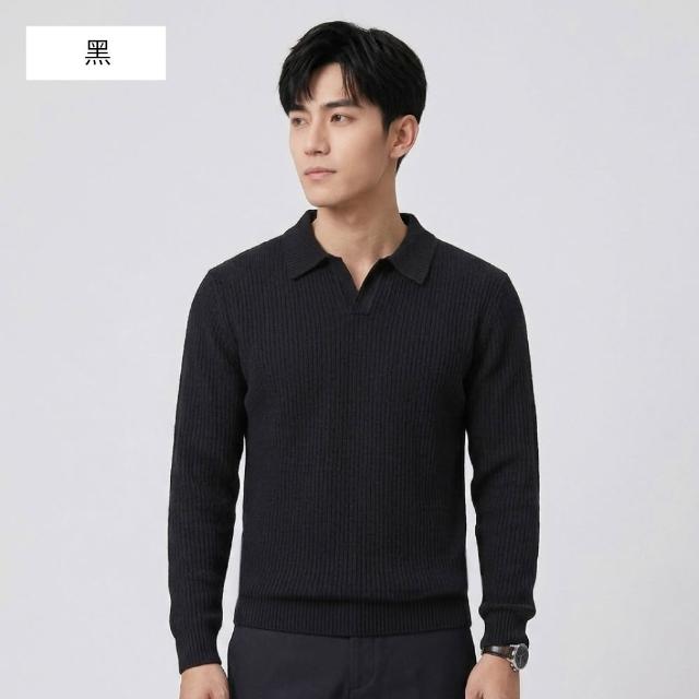 【NEW FORCE】2入優惠組-風尚紳士男士長袖POLO衫(針織衫/長袖上衣/保暖上衣/休閒上衣/長袖POLO衫/秋冬上衣)